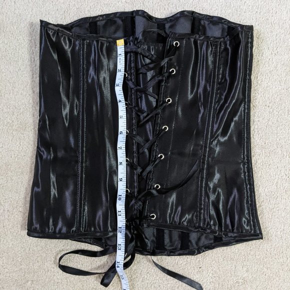(Bundle 2 for $10) EUC Black Costume Corset - Picture 7 of 11
